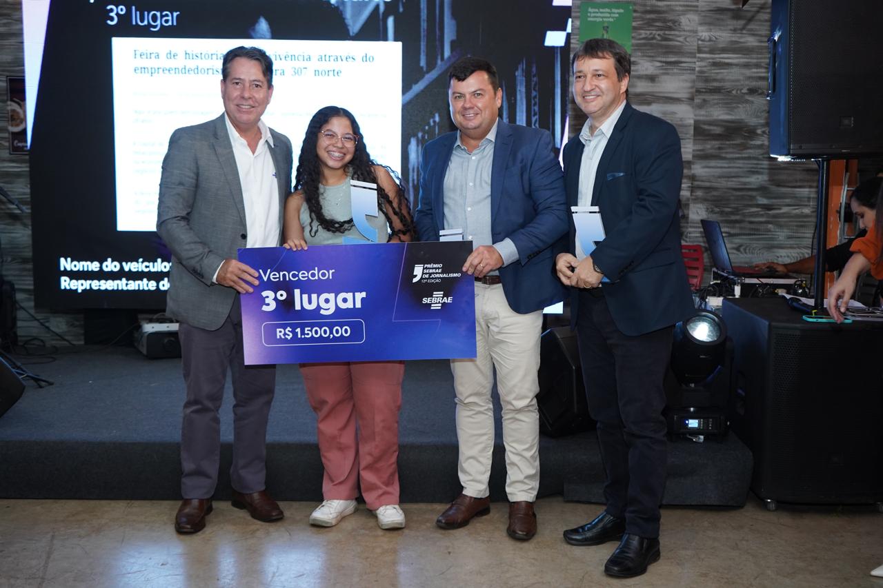 Presidente da FACIET participa da premiação do Prêmio Sebrae de Jornalismo e destaca o papel da imprensa no fortalecimento do empreendedorismo tocantinense